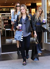 Kristen Bell out shopping at The Americana at Brand in Glendale 10/30/12
