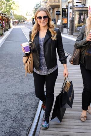 Kristen Bell out shopping at The Americana at Brand in Glendale 10/30/12