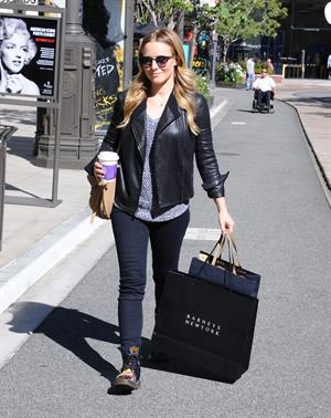 Kristen Bell out shopping at The Americana at Brand in Glendale 10/30/12