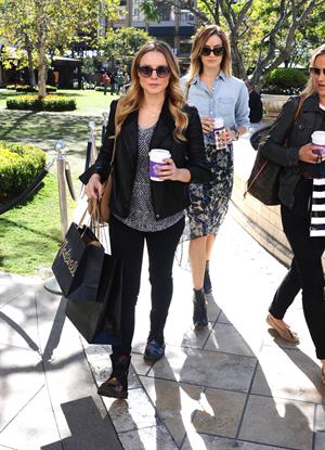 Kristen Bell out shopping at The Americana at Brand in Glendale 10/30/12