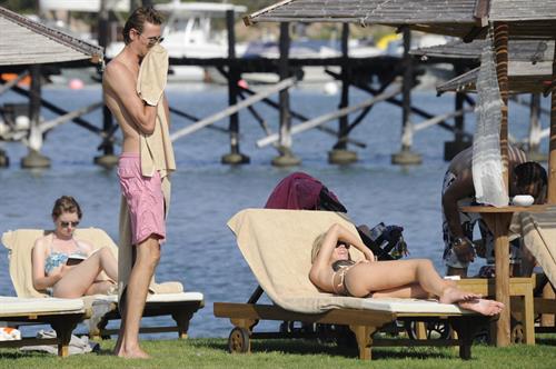 Abigail Clancy holiday at the Portocervo Hotel Cala di Volpe Sardinia Italy on July 12, 2010