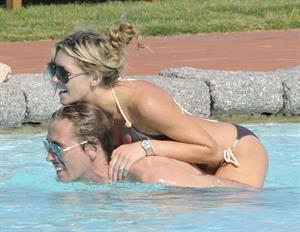 Abigail Clancy holiday at the Portocervo Hotel Cala di Volpe Sardinia Italy on July 12, 2010