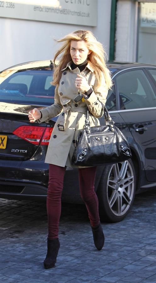 Abigail Clancy leaving a beauty parlour in Liverpool on January 14, 2012 