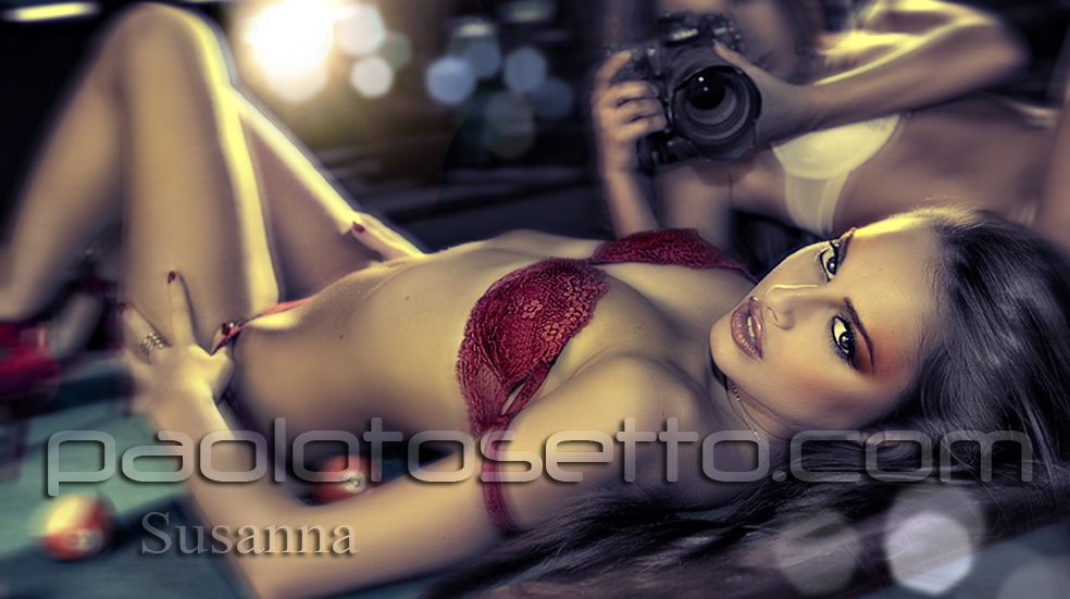Susanna Canzian in lingerie