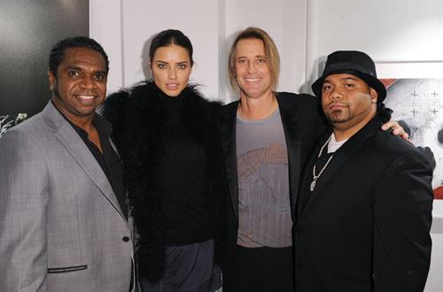 Adriana Lima the Nomad Two Worlds Russell James Exhibit opening on December 05, 2011 