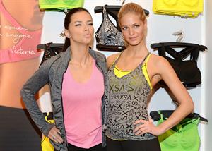 Adriana Lima and Erin Heatherton at Victoria's Secret 'VS' Launch Event in New York City on January 15, 2013 