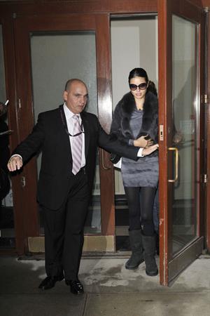 Adriana Lima leaving a medical office in New York City on November 8, 2011 