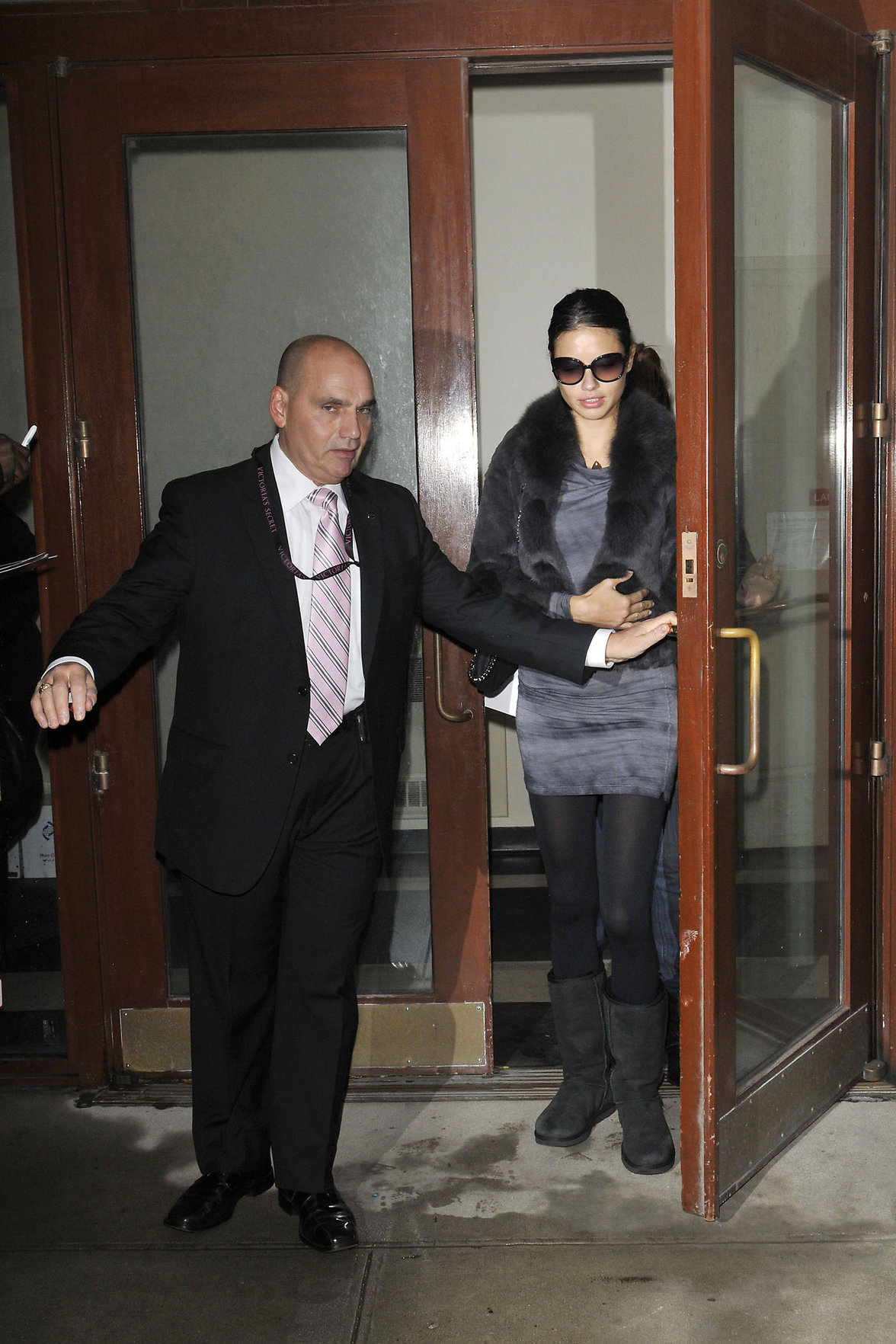 Adriana Lima leaving a medical office in New York City on November 8, 2011 