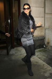 Adriana Lima leaving a medical office in New York City on November 8, 2011 