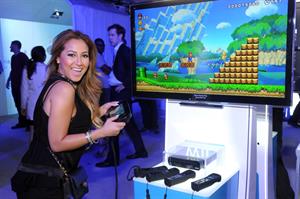 Adrienne Bailon Nintendo hosts Wii U Experience in New York City on June 27, 2012 