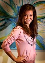 Agnieszka Radwanska at the player beauty bar at the Australian Open in Melbourne January 21-2013 