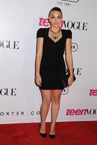 Aimee Teegarden 9th annual Teen Vogue Hollywood party at Paramount Studios on September 23, 2011 