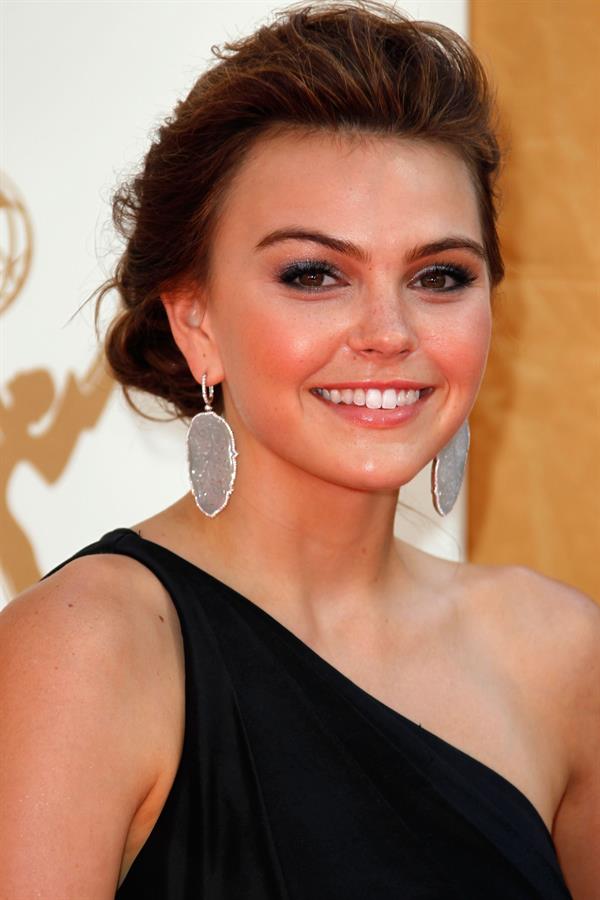 Aimee Teegarden 63rd annual Primetime Emmy Awards held at Nokia Theatre in Los Angeles on September 18, 2011