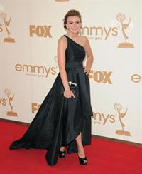 Aimee Teegarden 63rd annual Primetime Emmy Awards held at Nokia Theatre in Los Angeles on September 18, 2011