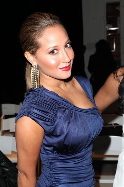 Adrienne Bailon bebe Show at MBFW on February 16, 2010 