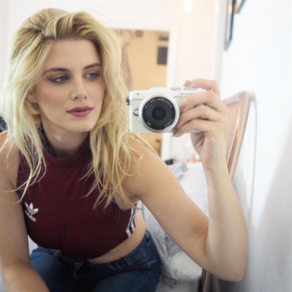 Ashley James taking a selfie