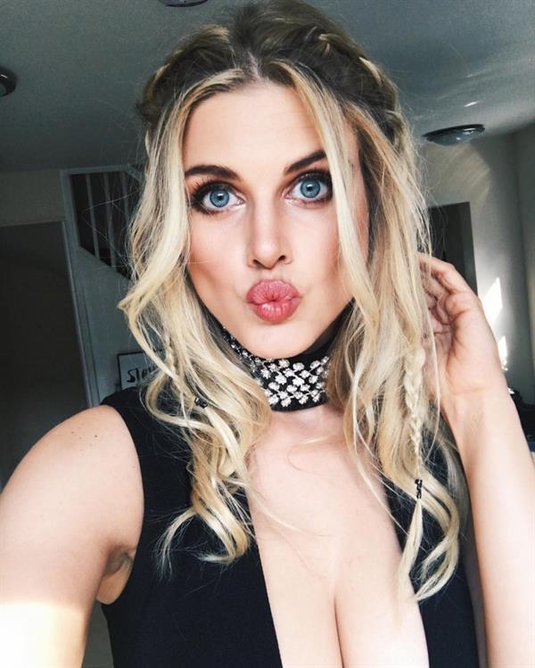 Ashley James taking a selfie