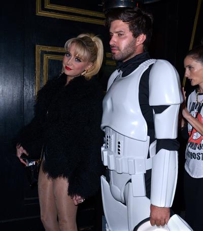 Alessandra Torresani Halloween party candids in West Hollywood, October 31, 2013 