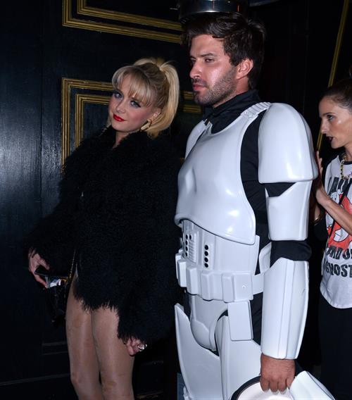 Alessandra Torresani Halloween party candids in West Hollywood, October 31, 2013 