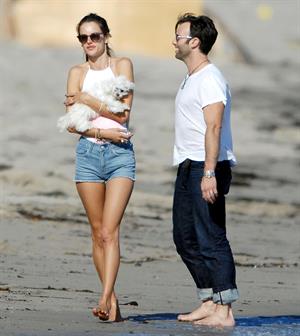 Alessandra Ambrosio at Malibu Beach on May 29, 2011