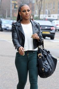 Alexandra Burke out at South Bank in London March 13, 2012 