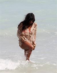 Alexandra Burke bikinis Miami on March 6, 2011 