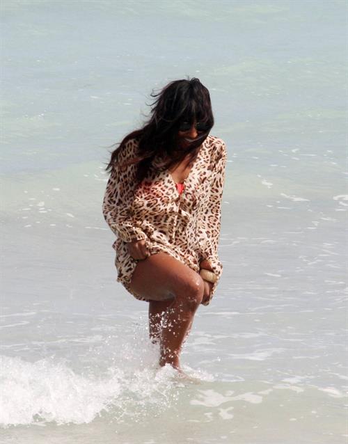 Alexandra Burke bikinis Miami on March 6, 2011 