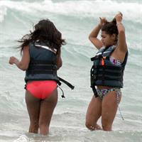 Alexandra Burke bikinis Miami on March 6, 2011 