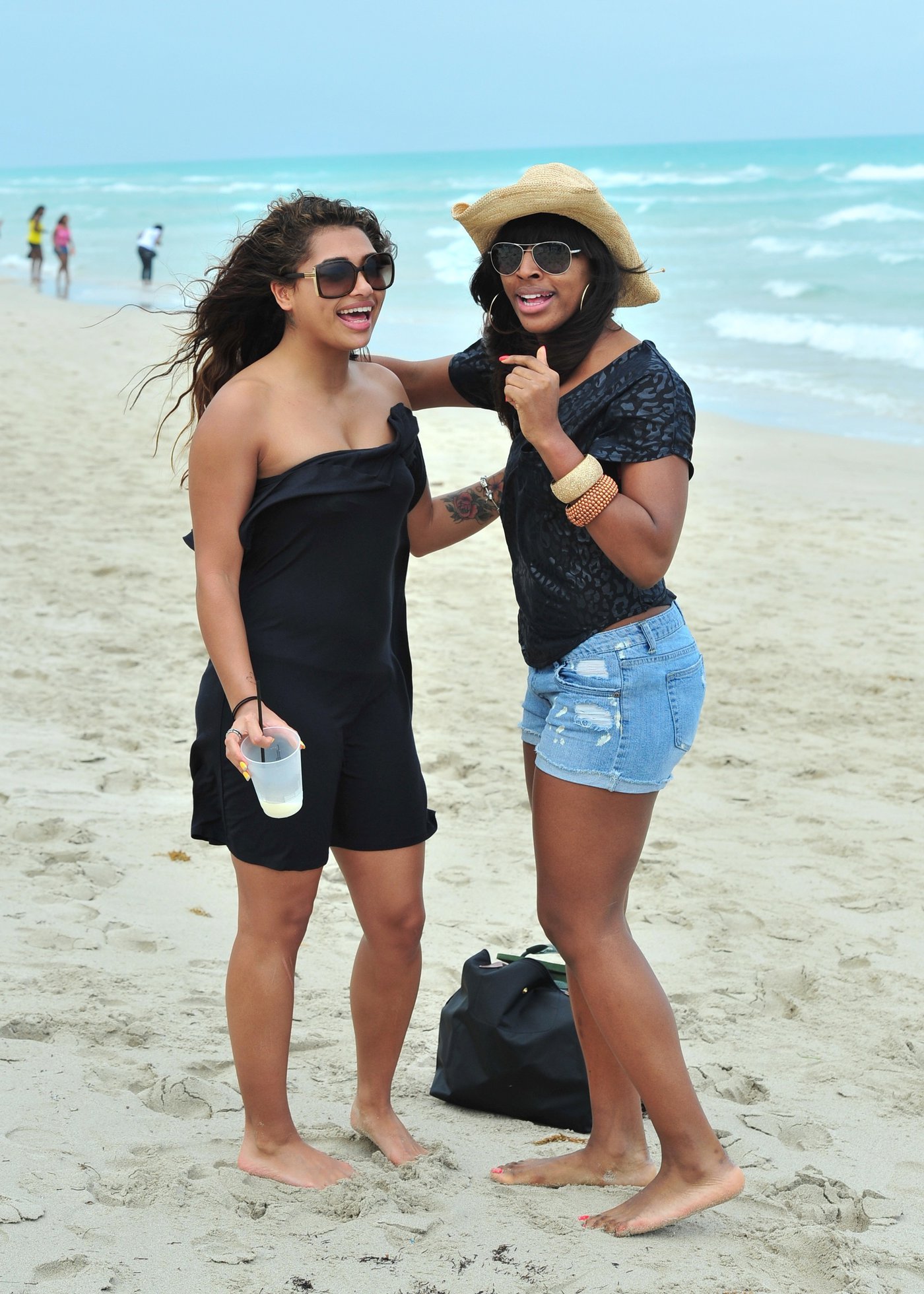 Alexandra Burke bikinis Miami on March 6, 2011 