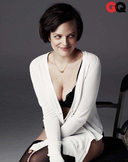 Elisabeth Moss in lingerie