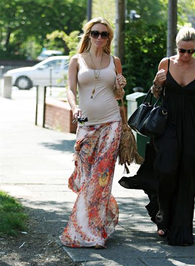 Alex Curran walking in Liverpool on July 14, 2011