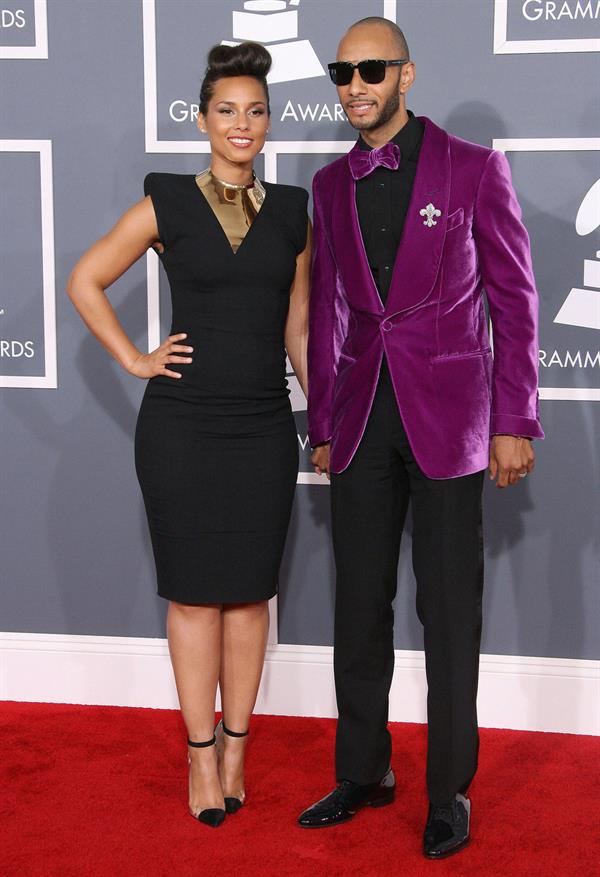 Alicia Keys attends the 54th annual Grammy Awards on February 12, 2012
