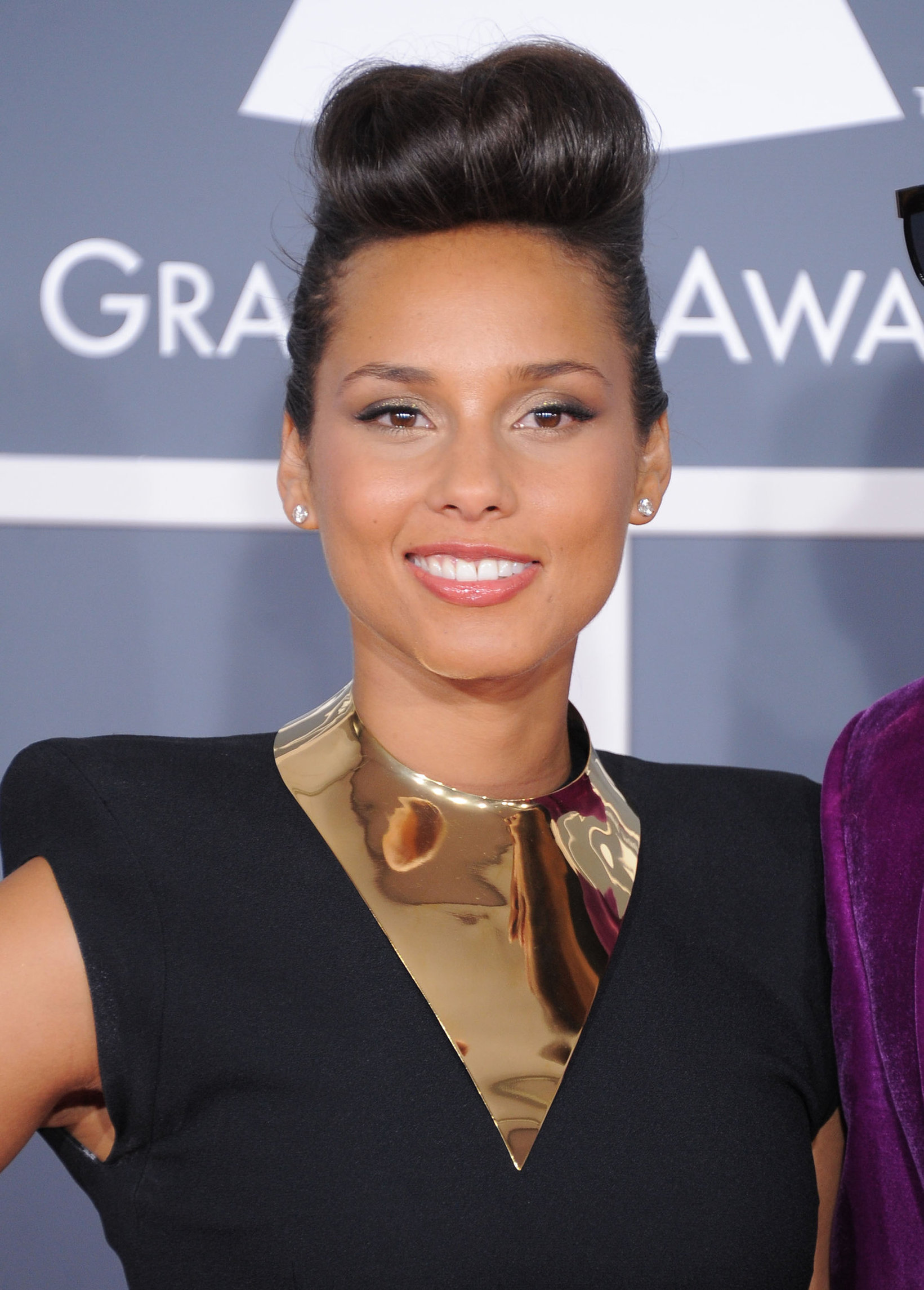 Alicia Keys attends the 54th annual Grammy Awards on February 12, 2012