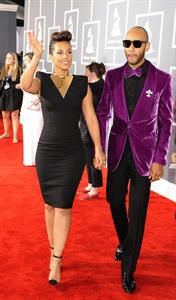 Alicia Keys attends the 54th annual Grammy Awards on February 12, 2012