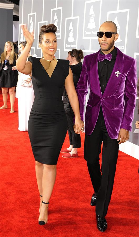 Alicia Keys attends the 54th annual Grammy Awards on February 12, 2012