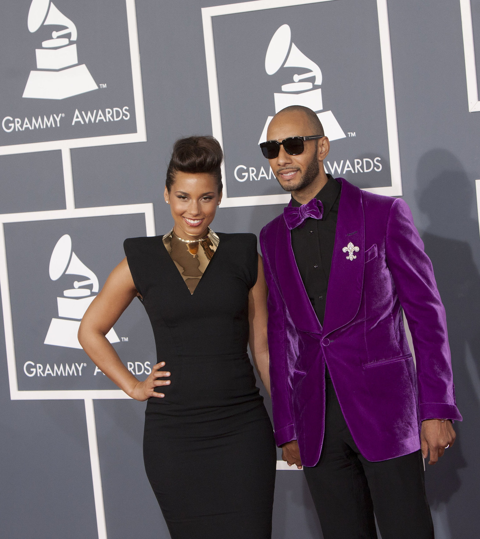 Alicia Keys attends the 54th annual Grammy Awards on February 12, 2012