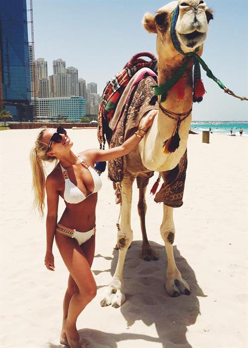 Luna Stevens in a bikini