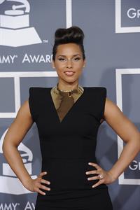 Alicia Keys attends the 54th annual Grammy Awards on February 12, 2012
