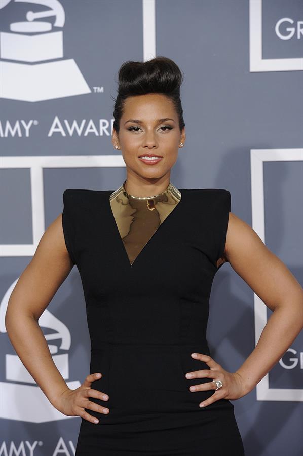 Alicia Keys attends the 54th annual Grammy Awards on February 12, 2012