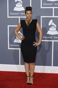 Alicia Keys attends the 54th annual Grammy Awards on February 12, 2012