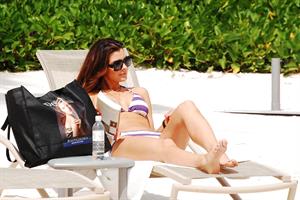 Ali Landry on the beach January 7, 2011 