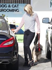 Ali Larter at the dog groomers in Los Angeles 10/22/13  