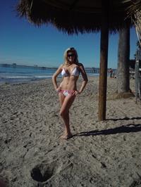 Katie Vernola in a bikini