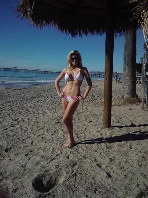 Katie Vernola in a bikini