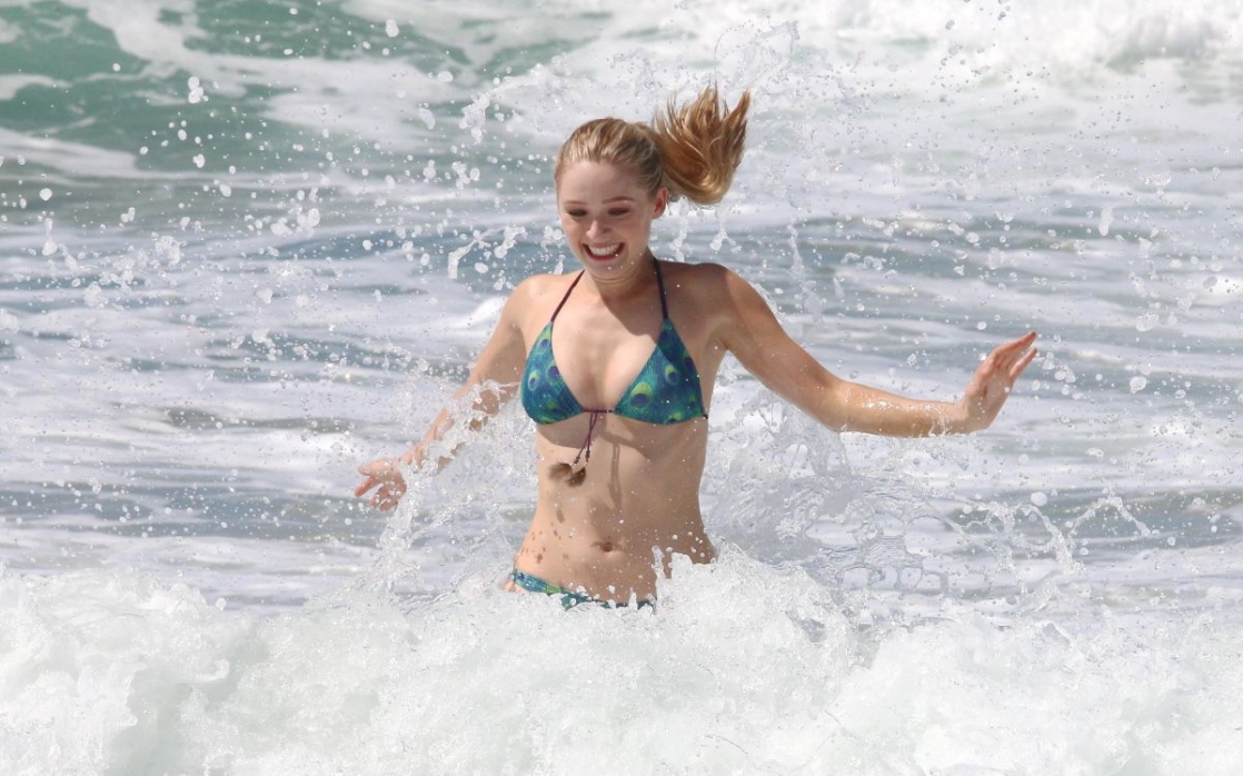 Greer Grammer in a bikini