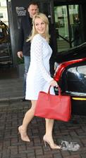 Amanda Holden leaving a hotel in Birmingham on February 18, 2012 