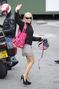 Amanda Holden arrival at Britain's Got Talent rehearsals in London on May 30, 2011 