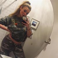Hunter McGrady taking a selfie