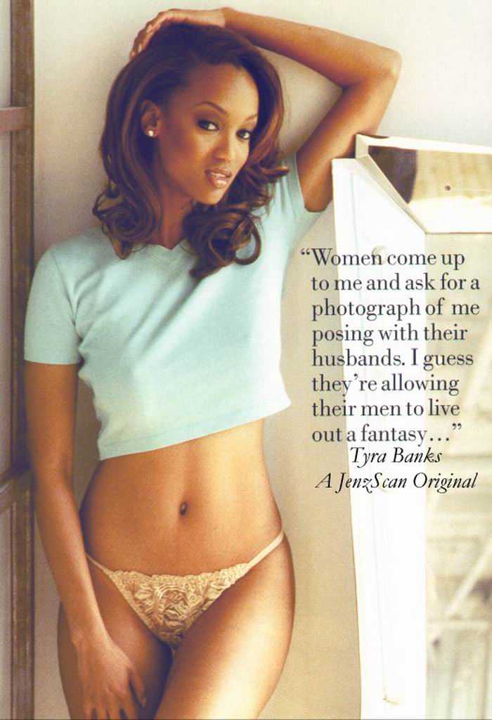 Tyra Banks in lingerie
