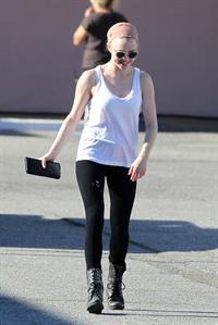 Amanda Seyfried on set of Lovelace in Los Angeles on January 5, 2012 